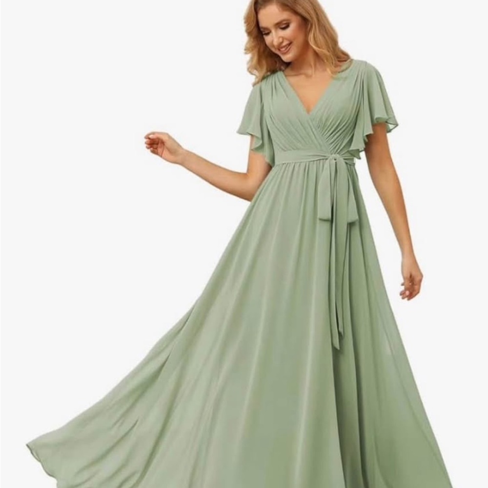 Elegant Green Maxi Dress